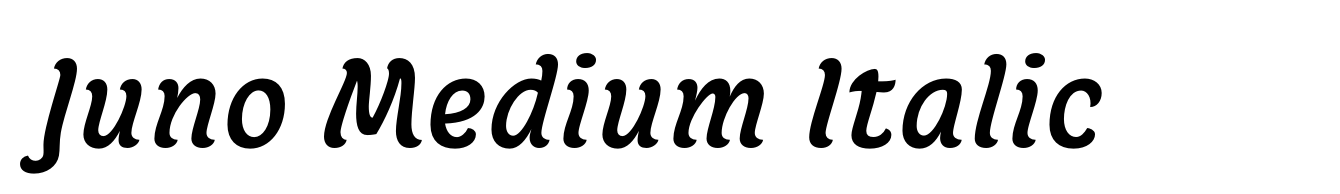 Juno Medium Italic